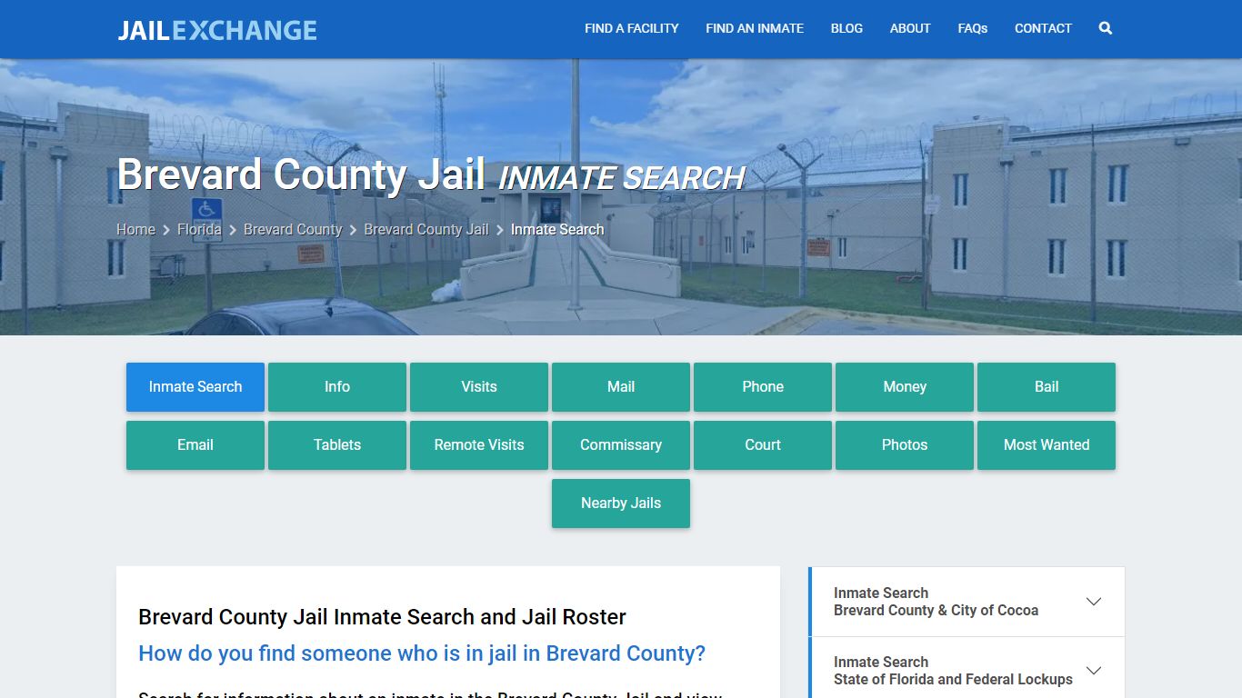 Inmate Search: Roster & Mugshots - Brevard County Jail, FL